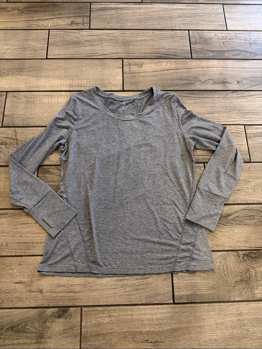 GAP Women's Long-Sleeve Crew Tee - Heather Gray